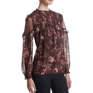 🌺NWT! Sheer floral top!🥀